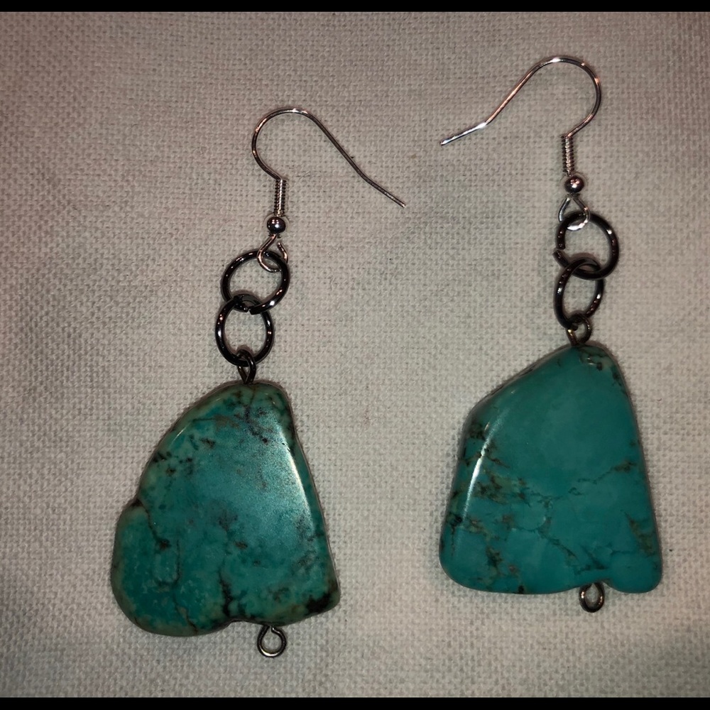 Turquoise sterling silver earrings